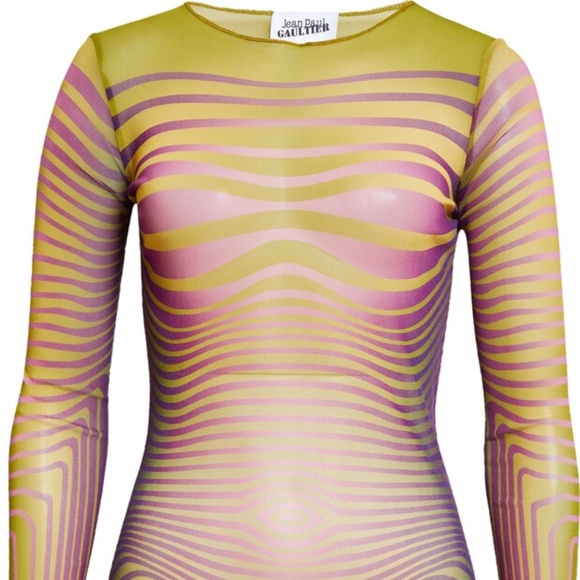 Jean Paul Gaultier. The Green Body Morphing Long Sleeve Top. Never worn. Medium - Picture 1 of 7